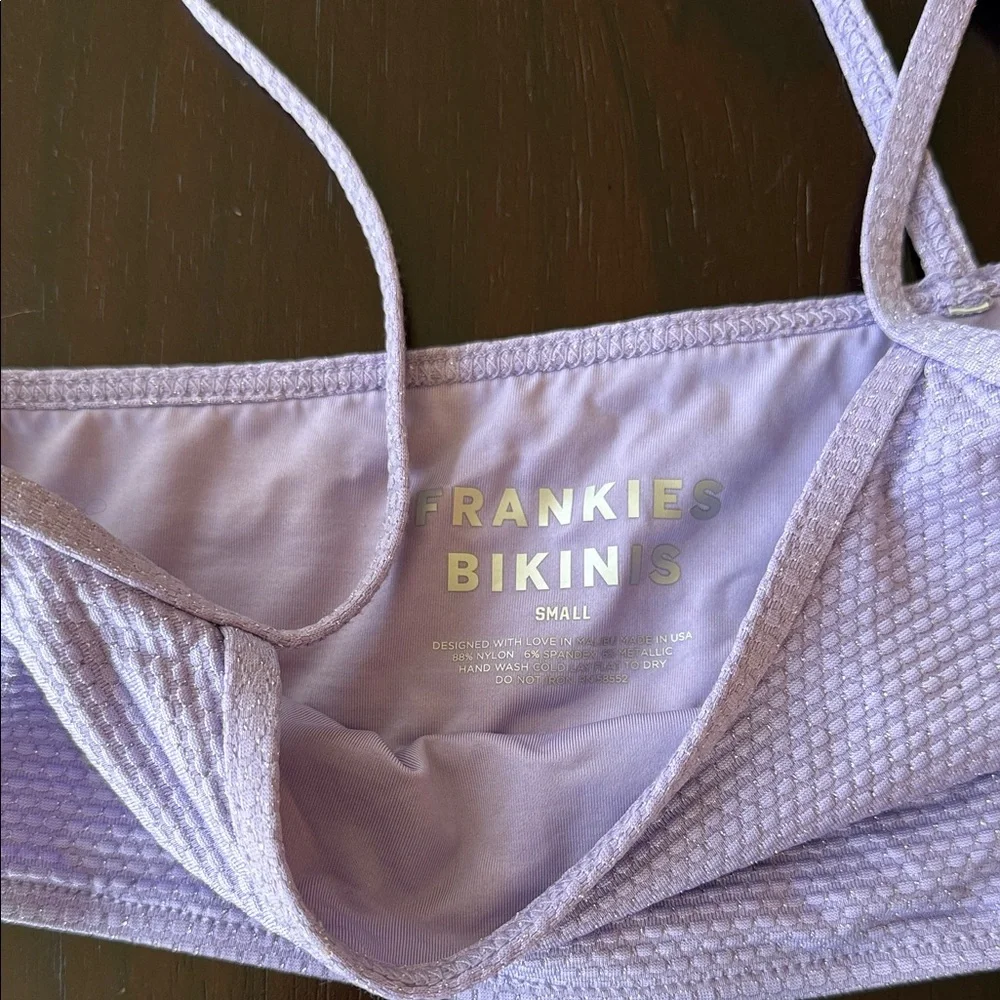 Frankie's Bikinis Lavender Textured Bikini Set